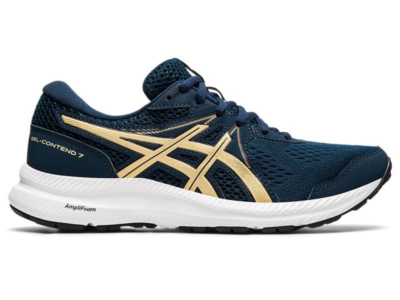 Sapatilhas Running Asics GEL-CONTEND 7 Mulher Azul Marinho, 5048A946.016